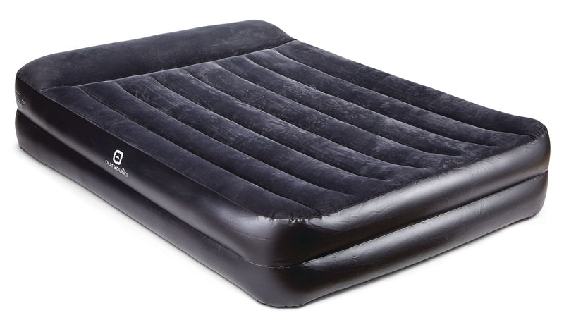 Queen Double-High Inflatable Air Mattress/Airbed with Built-In 120V Pump & Pillow P6
