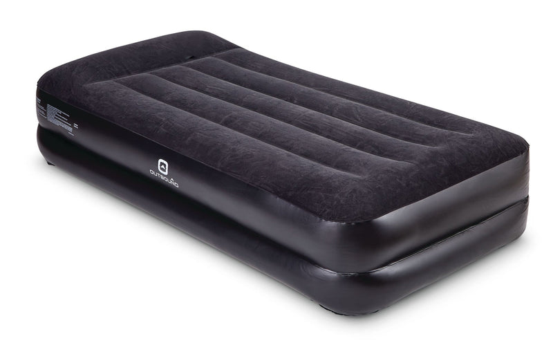 Twin Double-High Inflatable Air Mattress with Built-In Pump & Pillow X9