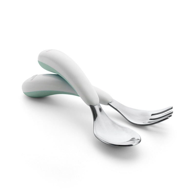 Tot On-the-Go Fork & Spoon Set, Opal U3