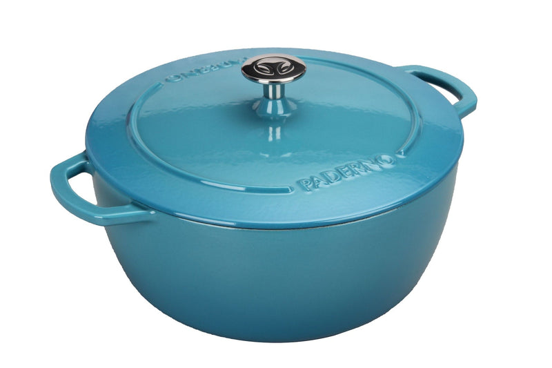 Cast Iron Dutch Oven, Atlantic Blue, 6.6-L I5