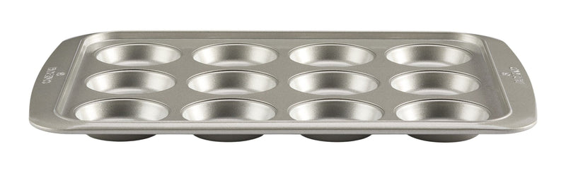 Professional Muffin Top Pan, Silver, 12-Cup P6