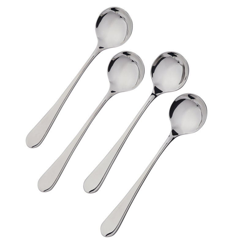 Stainless Steel Soup Spoons, 4-pc Z1