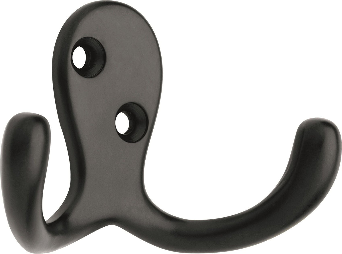 Stainless Steel Single Double Prong Robe Hooks, Assorted Colours, 4-pk