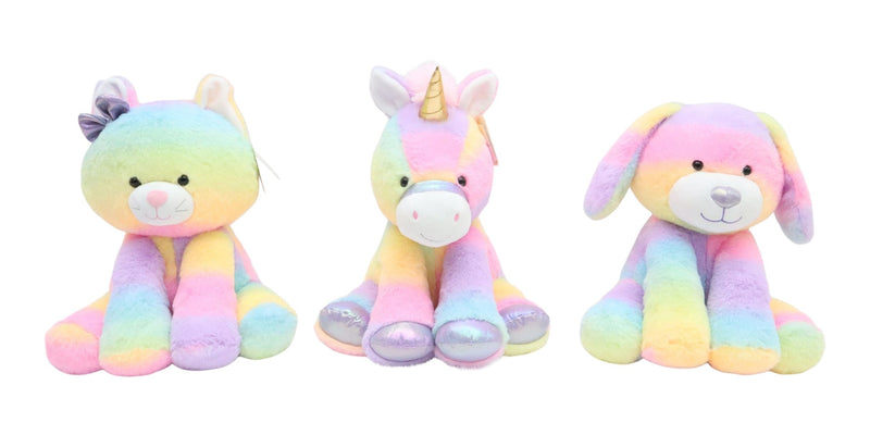 Rainbow Buddies 10-in Plush Toy, Assorted, Collectibles F6