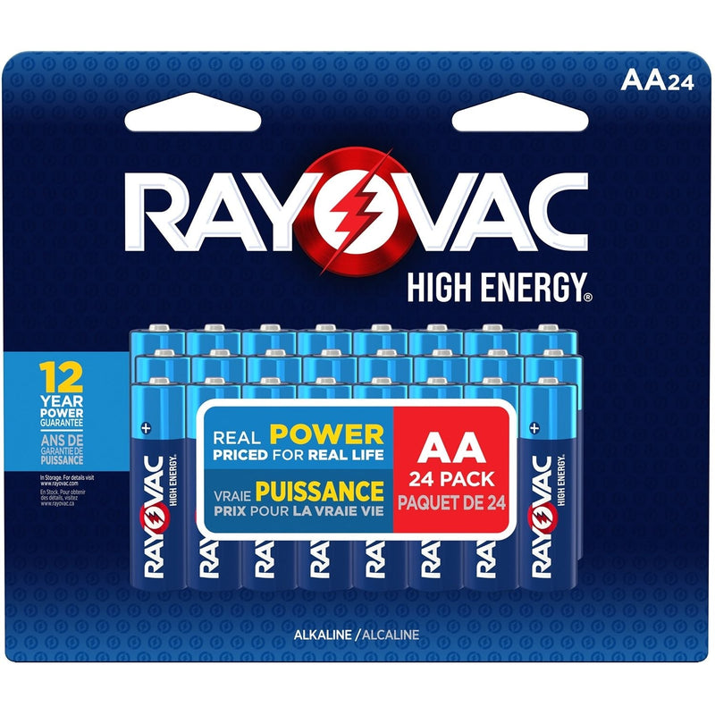 HIGH ENERGY AA Alkaline Batteries, Long Lasting, All Purpose, 24-pk B4