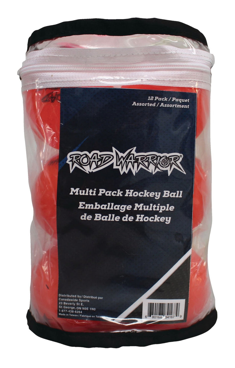 Street Hockey Balls, Assorted Colours, 12-pk Q1
