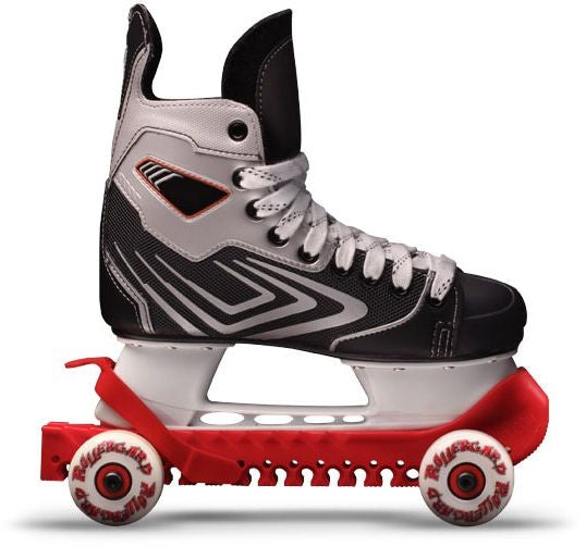 Hockey Skate Guards with Wheels, Red E3