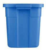 Roughneck Stackable Storage Box with Lid, 68-L, Blue