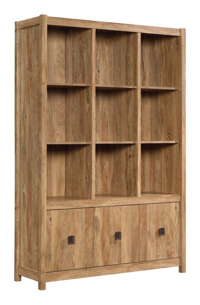 Cannery Bridge 3-Door Bookcase/Bookshelf Storage Cabinet, Sindoori Mango Finish V3