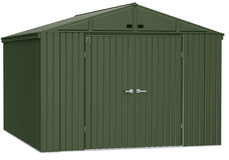 10x14-ft Green Corrosion-Resistant Lawn Care Storage Shed L6