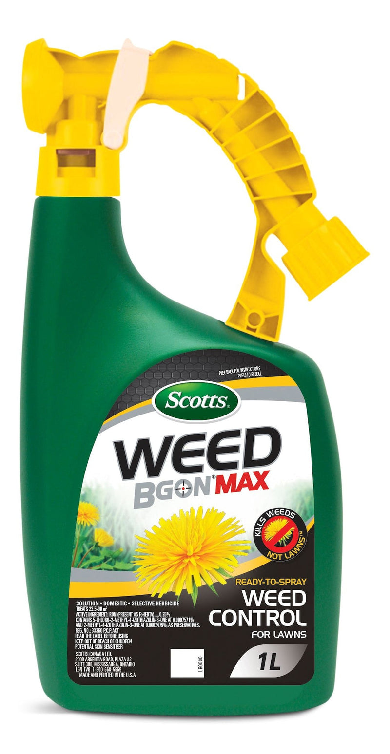 Weed B Gon MAX Ready-to-Spray Weed Control/Killer Concentrate, Herbicide for Lawns, 1-L T2