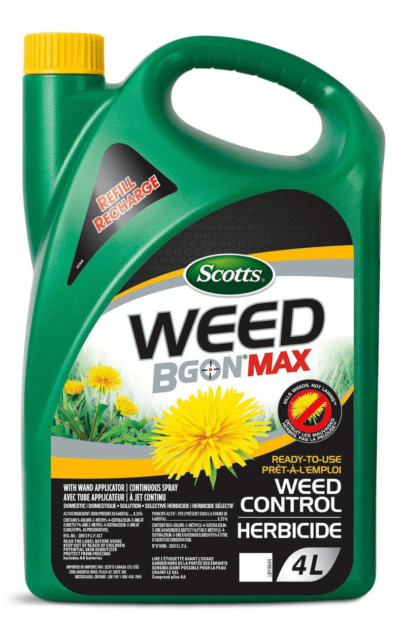 Weed B Gon MAX Ready-To-Use Weed Control for Lawns Refill, 4-L O2