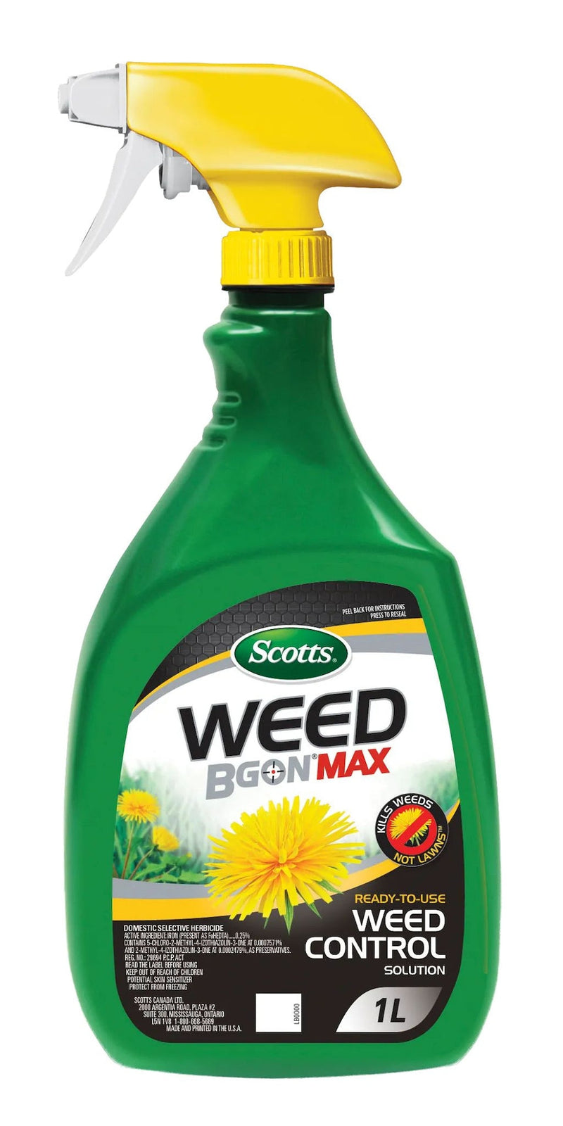 Weed B Gon MAX Weed Control Concentrate for Lawns, 1-L H9