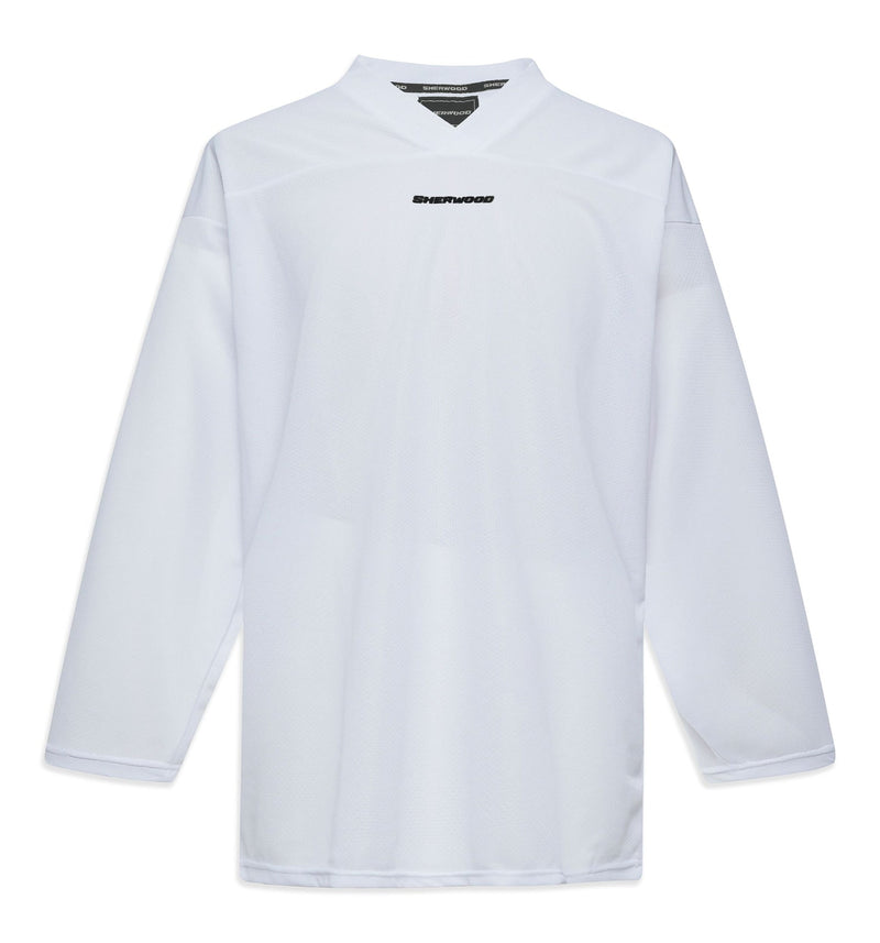 Mesh Practice Hockey Jersey, Junior, White, Assorted Sizes Q4