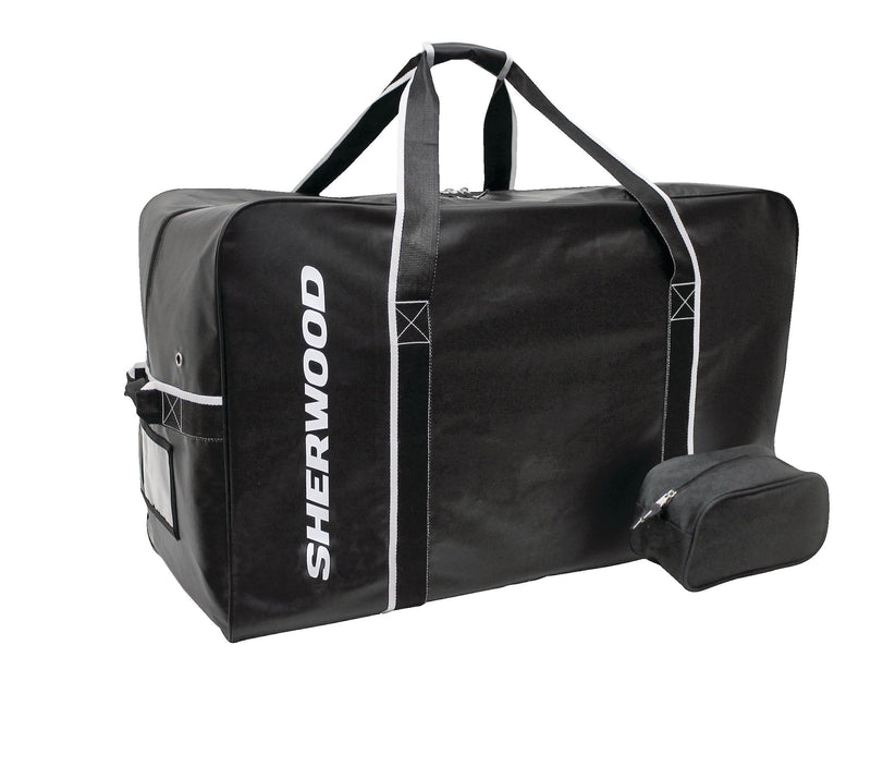Team Tarp Hockey Bag with Accessories/Toiletry Bag, Carry, Junior, Black, 30-in J1