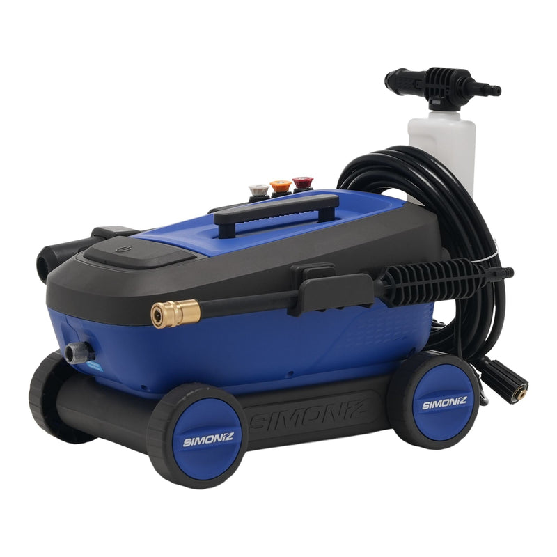 1600 PSI 1.25 GPM 4-Wheel Electric Power Pressure Washer with Foam Blaster Attachment W4