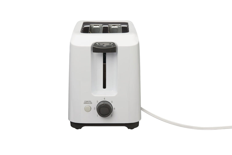 2-Slice Toaster, White, Removable Crumb Tray R0