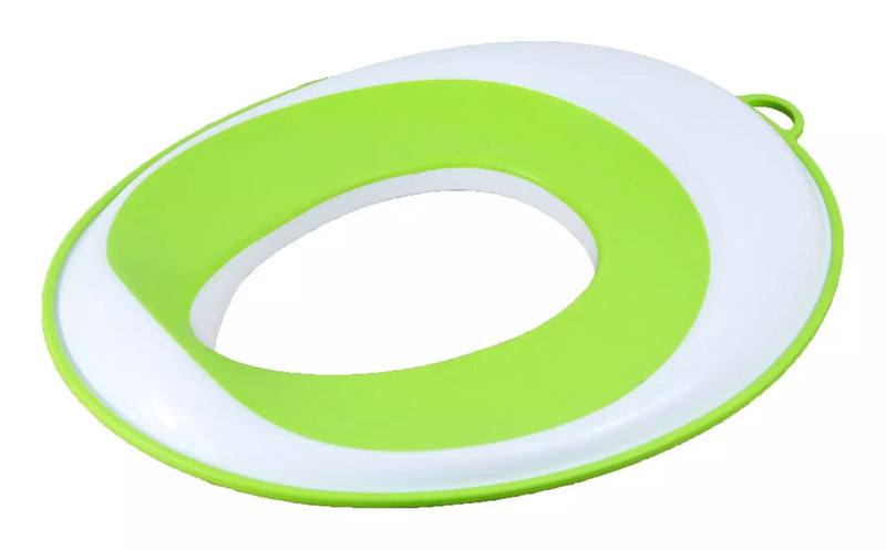 Kids' Potty Training Toilet Seat, Anti-Slip Edges, White/Green A5