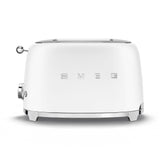 50's Retro Style Wide Slot Pop Up Electric Toaster with 6 Settings, 2-Slice, Matte White