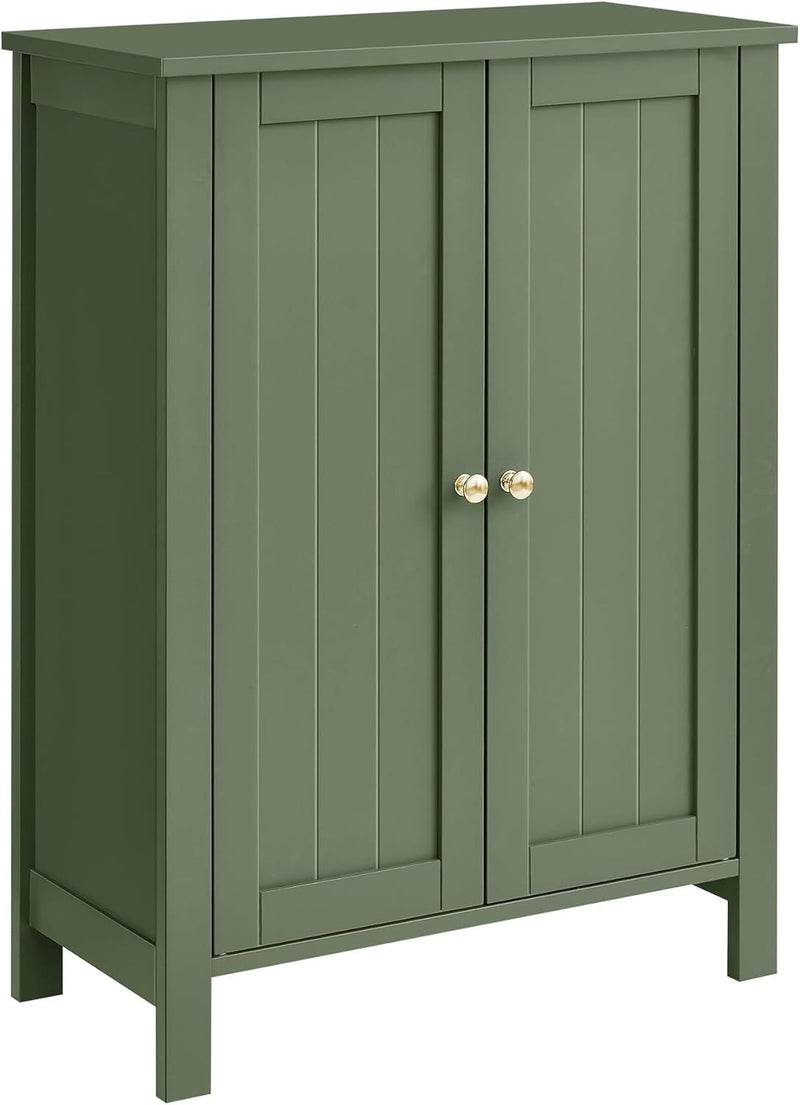 Home 2-Door Forest Green Storage Cabinet with 2 Adjustable Shelves F8