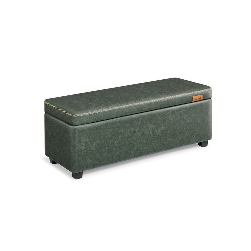 Home Mid-Century Modern Green Storage Ottoman G5
