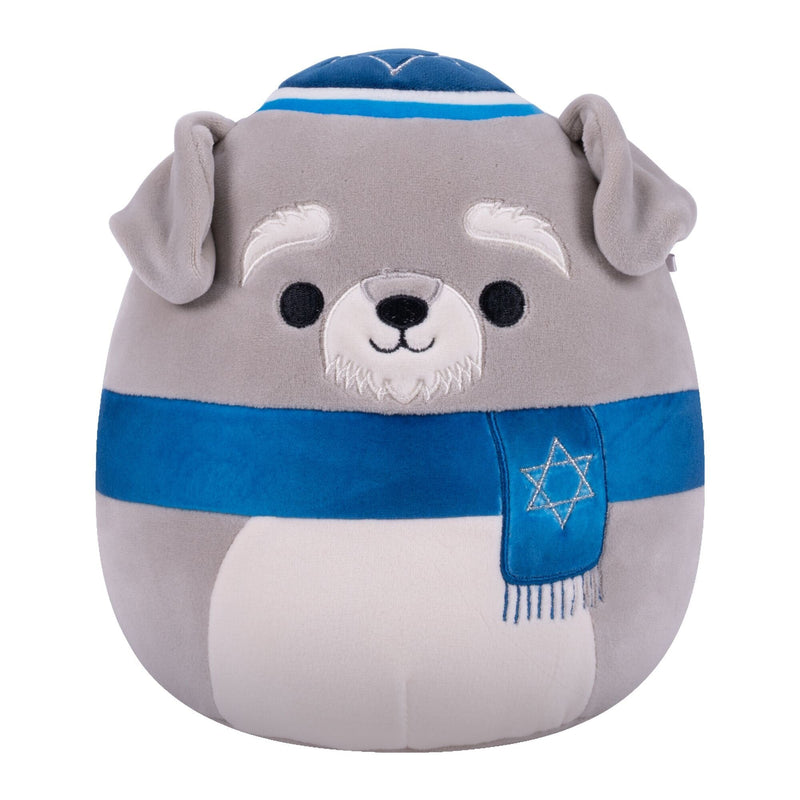 Grey Schnauzer Plush Toy, 8-in, Ages 3+, for Hanukkah Y7