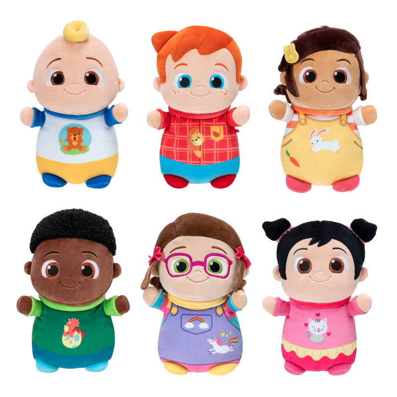 HugMees CoComelon Baby JJ Plush Doll, 10-inch Soft Plush Toy F5