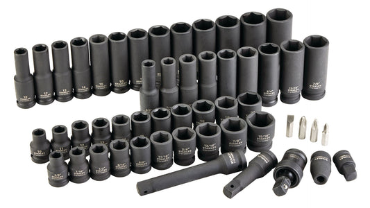 Pro 1/2-in Impact Socket Set, 52-pc