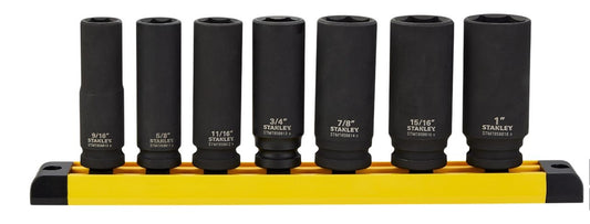 Pro 1/2-in Impact Socket Set, SAE, 7-pc