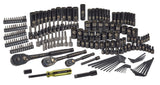 Professional Grade Black Chrome Socket Set, SAE/Metric, 197-pc
