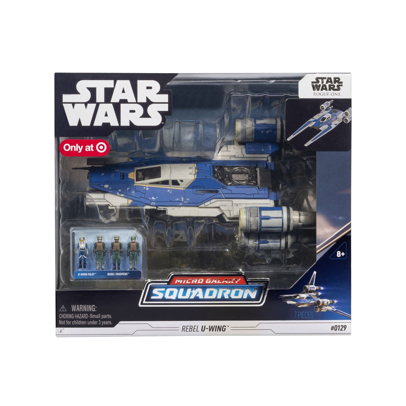 Micro Galaxy Squadron U-wing Starfighter, 2-in Vehicle with Foldout Wings, Troop Bay, Sniper Gun, and Four 1-in Micro Figure... N6