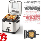 Deep Fryer with Variable Temperature Control, 1.5-L