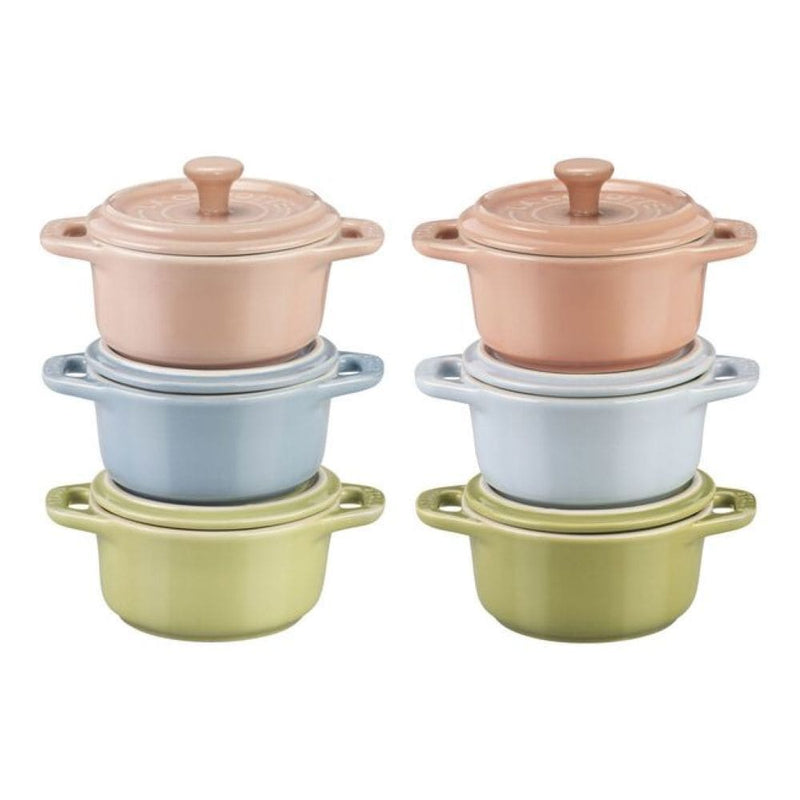 Non-Stick Ceramic Mini Macaron Cocotte Set, 6-pc L7