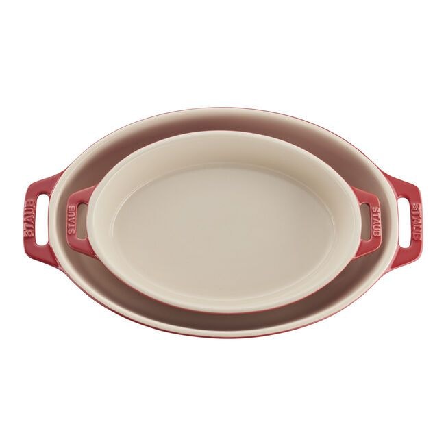 Oval 2 piece Baking Set Cherry G1