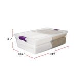 ClearView Storage Box with Latched Lid, 30-L