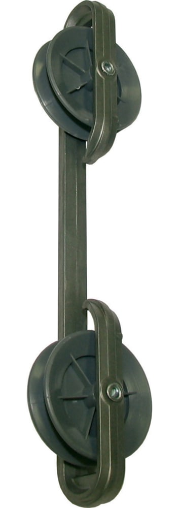 Zinc Clothesline Spacer with Wheels, 10-in