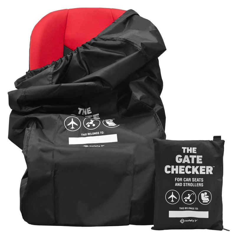 Stroller Gate Heavy-Duty Black Checker Travel Bag with Pouch Q2