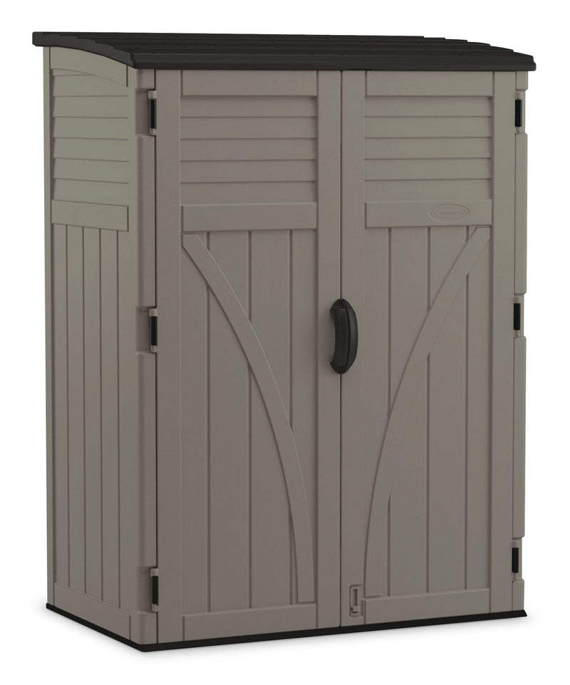 Outdoor Vertical Storage Shed, Stoney Grey, 404-Gal T7