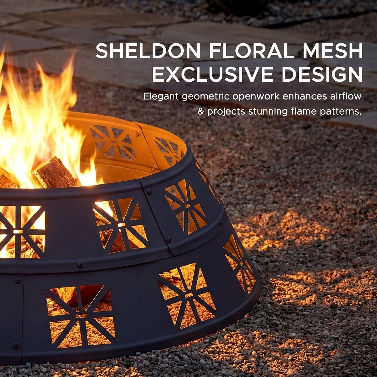 Shelton Fire Ring, Black