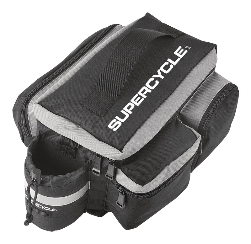 Rack Top Bike Bag withAluminum Foil & Reflective Strip, 8L, Black T2