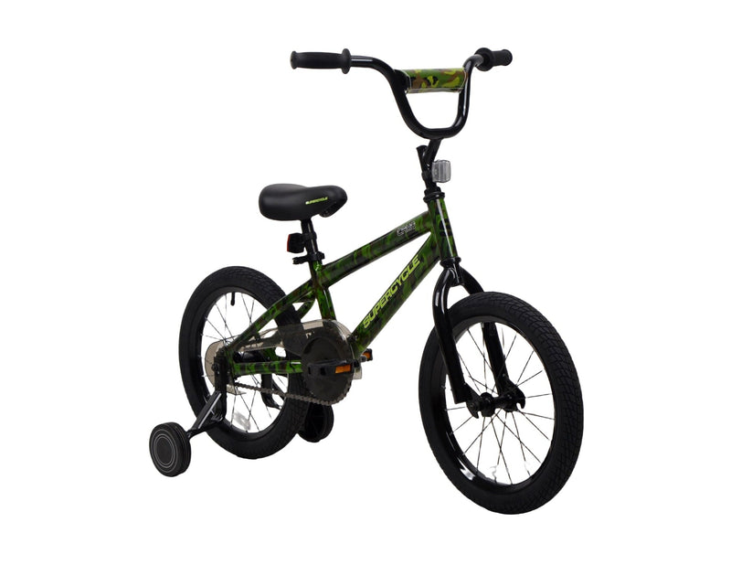 Youth Bike with Hi-Ten Steel Frame, 16-in, Camo D1