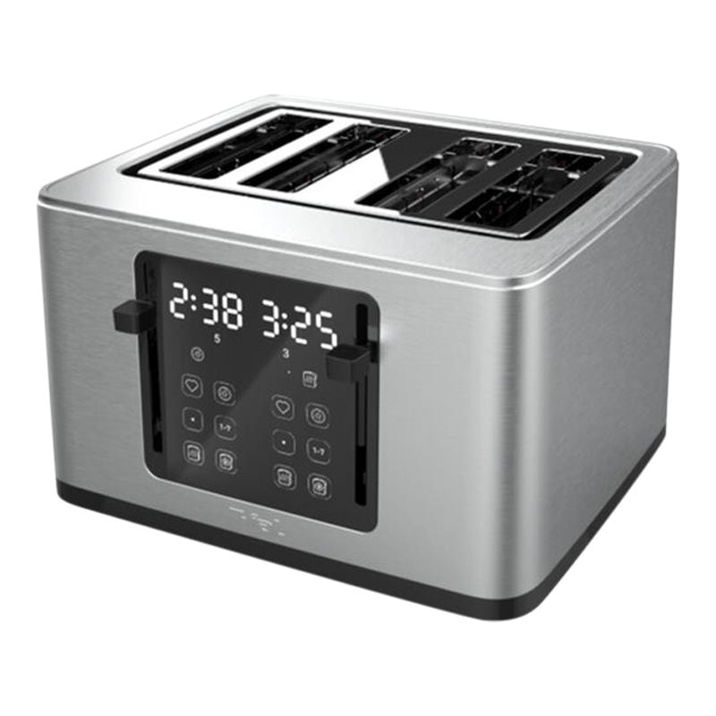 4-Slice Stainless Steel Digital Toaster, Extra wide slots, 7 Browning levels K0