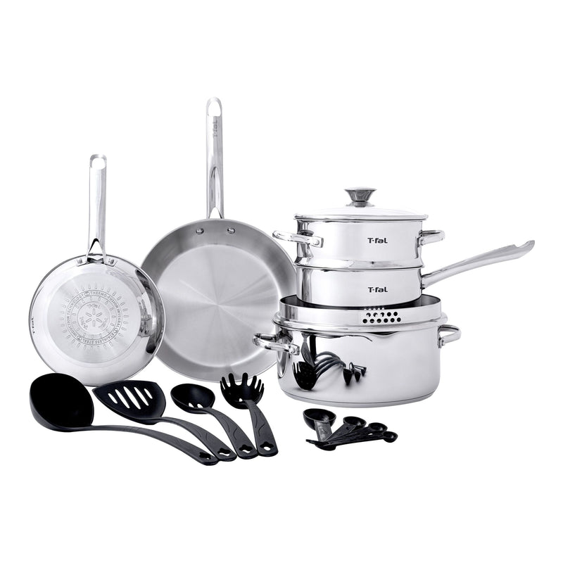 Cook and Strain Stainless Steel Cookware Set, 15-pc K5