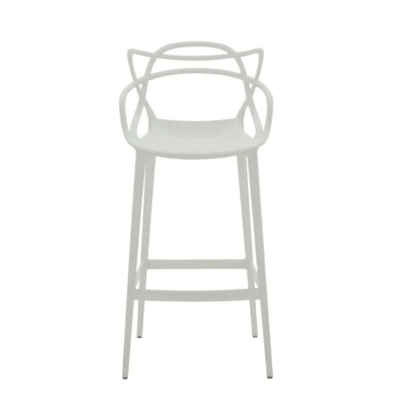 White Molded Polypropylene Keeper Stool E3