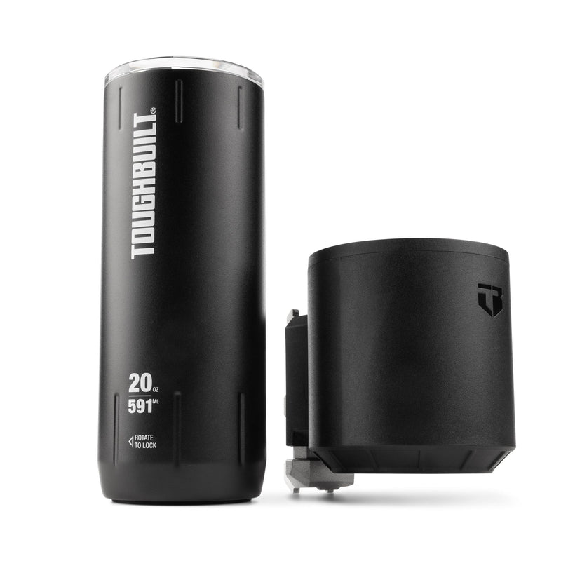 Stainless Steel Tumbler & Holder, 20-oz O3