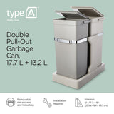 Double Pull-Out Storage Bin