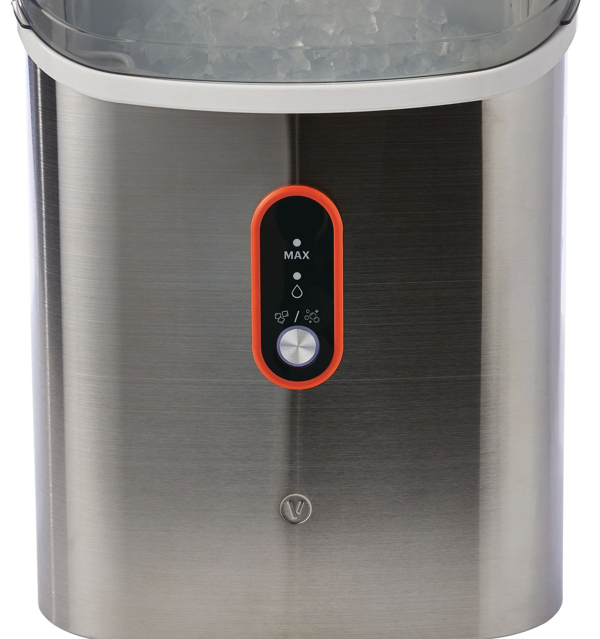 Countertop Soft Nugget Ice Maker, 33-lb Ice/Day, Stainless Steel