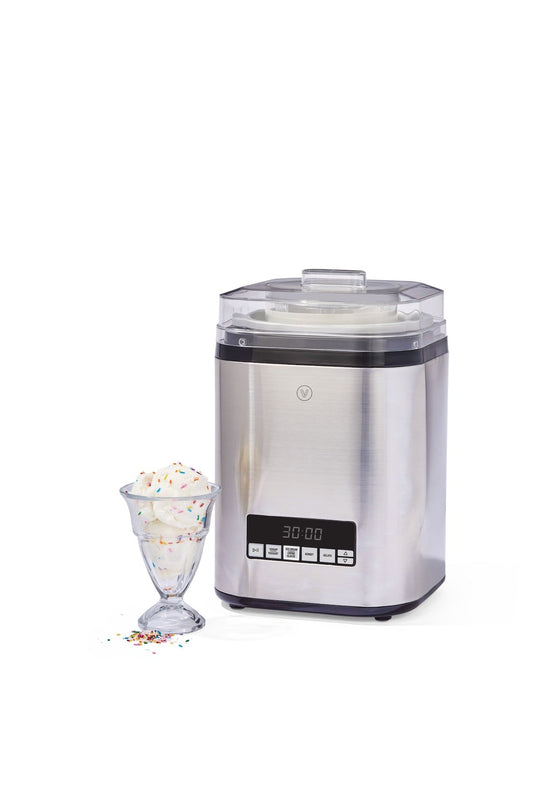 Digital Ice Cream Maker, 4-in-1 Ice Cream & Frozen Treat Maker, Stainless Steel, 1.9-L