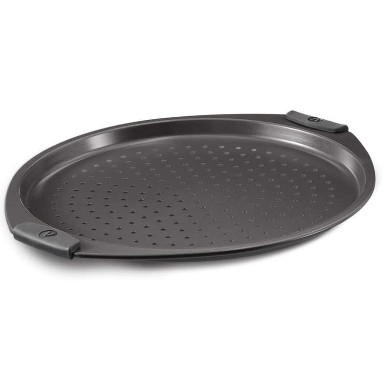 Non-Stick Round Pizza Crisper Pan, 13.25-in Z9