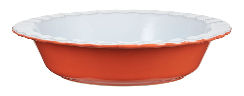 Pie Ceramic Baking Dish, Orange X8